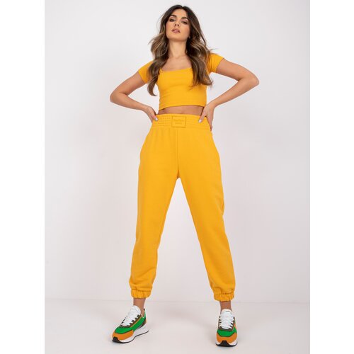 RUE PARIS Sweatpants-RV-DR-7460.11-Light Orange Cene