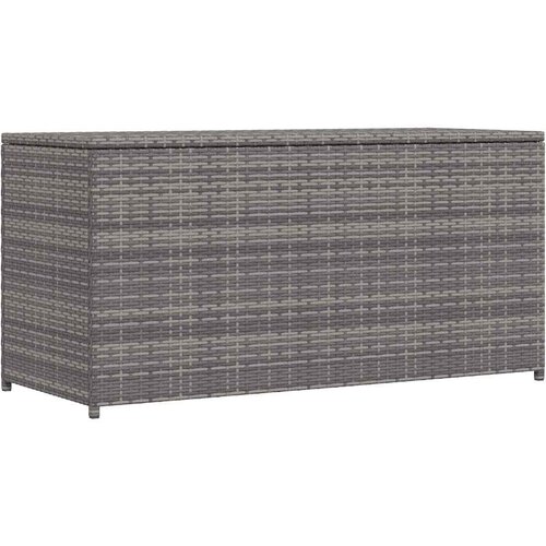  Vrtna kutija za pohranu siva 120 x 50 x 60 cm od poliratana Slike