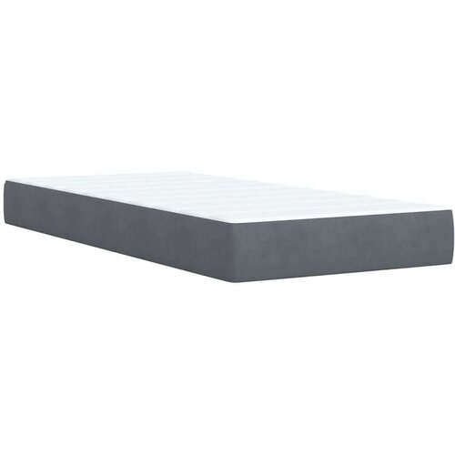 VidaXL box spring krevet s madracem tamnosivi 80 x 200 cm bar&amp;scaron;unasti Slike
