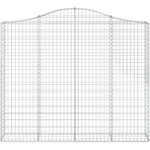  Lučne gabionske ko&amp;scaron;are 5 kom 200x30x160/180cm pocinčano željezo Slike