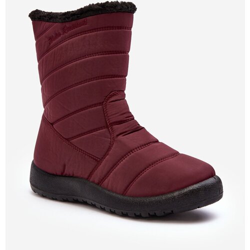 Kesi Women&amp;#039;s High Insulated Snow Boots Burgundy Luxina Slike