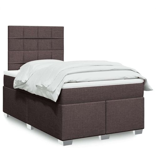  Krevet box spring s madracem tamnosmeđi 120 x 190 cm od tkanine Cijene