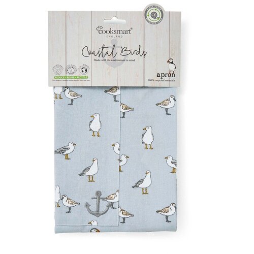 Cooksmart &amp;reg; Pregača od recikliranog pamuka Costal Birds &amp;ndash; Slike