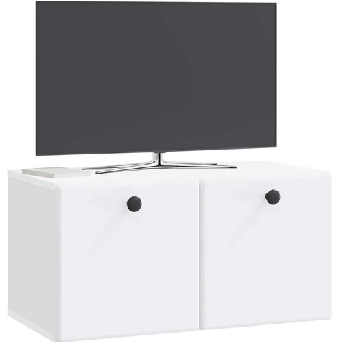  TV ormar za zid 59 5 x 31 x 30 cm Bijela Konstruirano drvo - Bijela 59 5 x 31 cm Cene