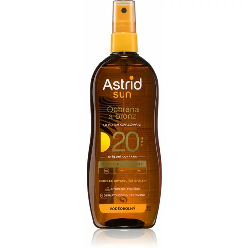 Astrid Sun olje za sončenje za intenzivno porjavelost SPF 20 200 ml