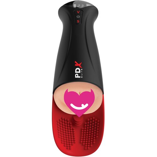 Pipedream Elite Fuck-O-Mat Pro XL - stimulirani vibrirajući masturbator (crni) Cijene