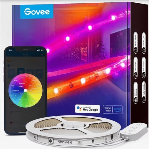 GOVEE LED set RGBIC Basic, Wi-Fi, Bluetooth, IP 65, 5 m Slike