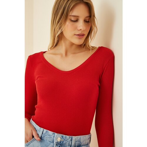 Happiness İstanbul Blouse - Red - Fitted Slike