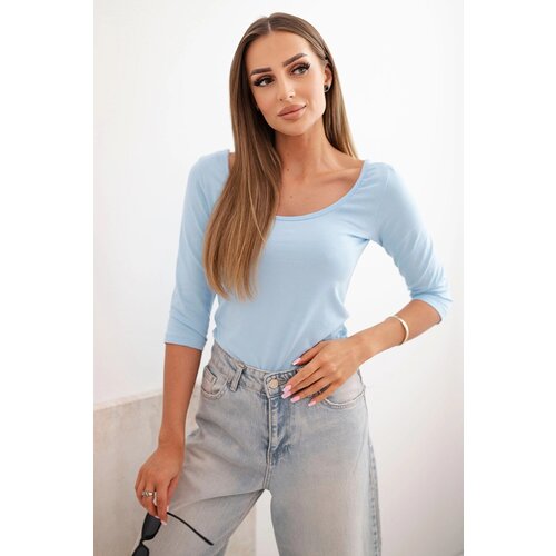Kesi Shirt round neckline blue Slike