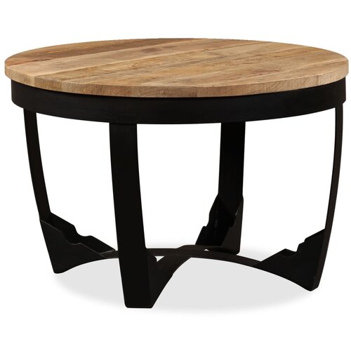 The Living Store Stranska mizica iz neobdelanega mangovega lesa 60x40 cm - Klubska Mizica, (21575183) Cene