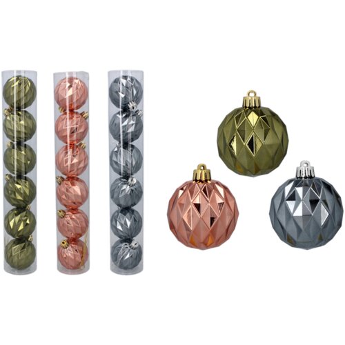 Molarem Home Set od 6 kuglica za božićno drvce &ndash; 6 cm, roza Cijene