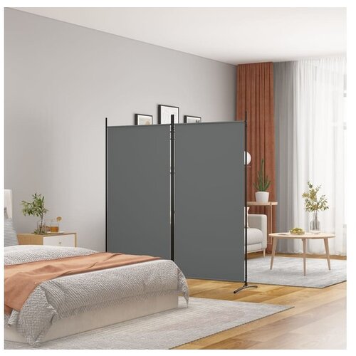  Paravan 2-delni antracit 175x180 cm blago Cene