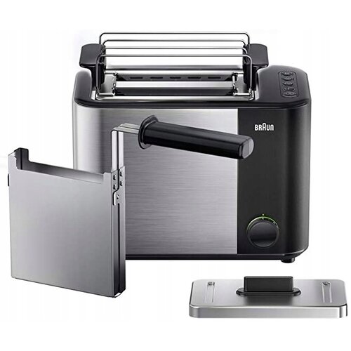 Braun Toastnik HT5015BK 1000W 2 rezini, (5000545315) Slike