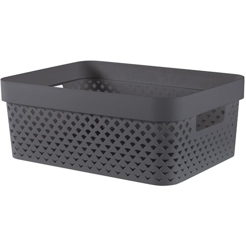 Curver Tamno siva plastična kutija za pohranu 36x27x14 cm Pure – Cijene