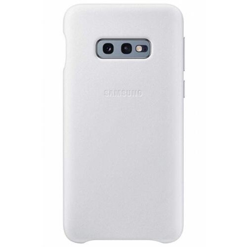Samsung original usnjen ovitek EF-VG970LWE za Galaxy S10e G970 - zaščita zadnjega dela - bel Cene