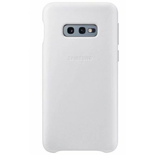 Samsung original usnjen ovitek EF-VG970LWE za Galaxy S10e G970 - zaščita zadnjega dela - bel