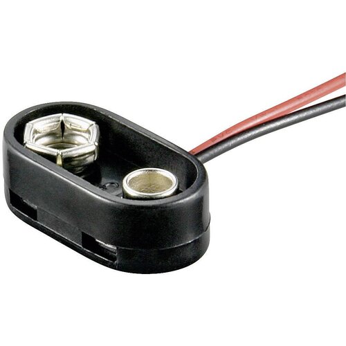 Goobay Baterijski priključek za 9 V- Block baterijo T-izvedba\, odporen na vodo (D x &Scaron; x V) 26 x 13 x 8 mm, (20641699) Cene
