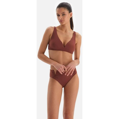 Dagi Bikini Top - Brown - Plain Cene