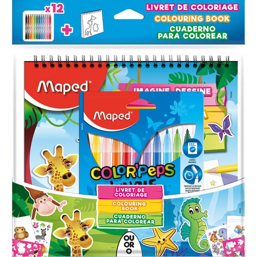 Maped flomasteri jungle + bojanka Slike