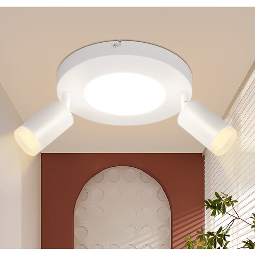 Nettlife Stropna svetilka 2 žarnici GU10 20W spalnica 3000k vrtljiva vrtljiva kovinska, (22116649) Cene