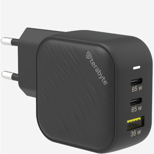 Terabyte Punjač univerzalni, 65W, GaN, PPS, PD 3.0, QC 3.0, 65W, Crni Cene