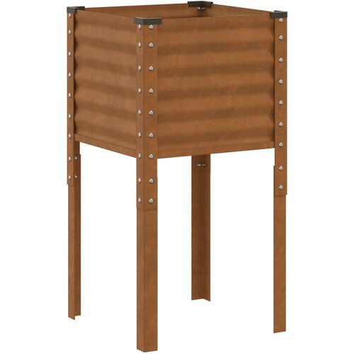 Maison Chic Vrtna greda - cvetlična korita - Cvetlični Lonec 45x45x88 cm vremensko odporno jeklo, (21790633) Cene