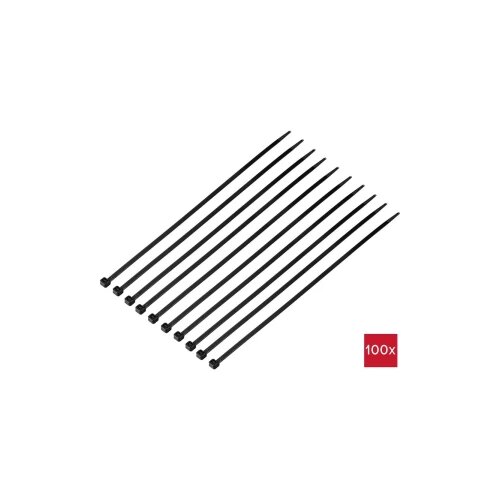 TRU COMPONENTS TC-12523680 vezice 300 mm 4.8 mm crna 100 St. Cijene