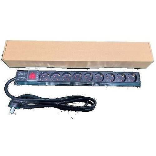 Exeshop Razvodni PDU panel za rack 19 in/ sa 9 utičnih mesta/ kabl 2m (aluminijum) Cene