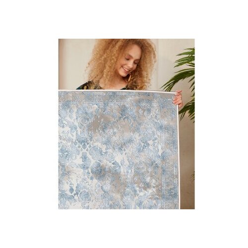 Conceptum Hypnose Eexfab797 - blue, grey bluegrey carpet (60 x 100) Slike