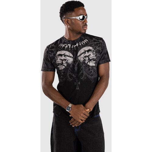 Affliction Collapse T-shirt black lava wash Slike
