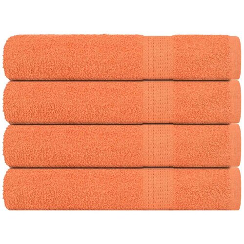 Furnova Brisače za savno 4 kos oranžna 80x200 cm 360 g/m² 100% bombaž, (21916781) Cene