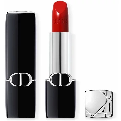 Dior Rouge dugotrajni ruž za usne punjiva nijansa 999 Satin 3,5 g