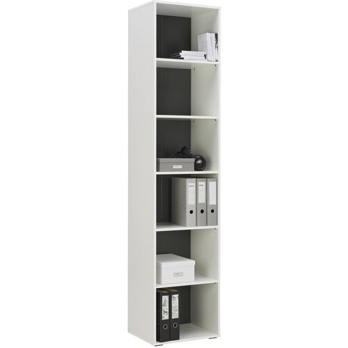 Hom`in regal 50/222,2/40 cm bela, antracit Slike