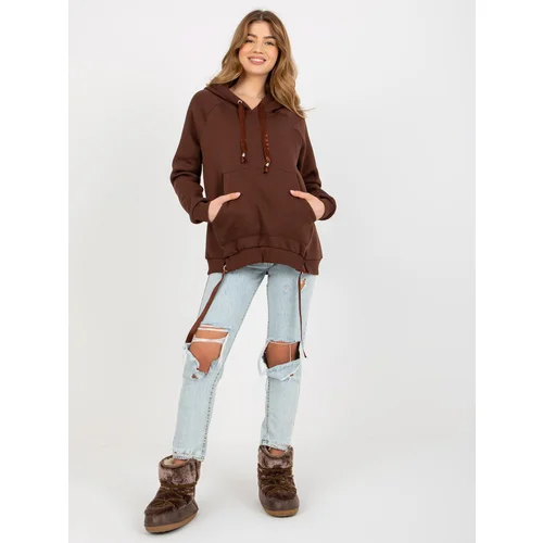 Fashion Hunters Women's Hoodie Och Bella - brown