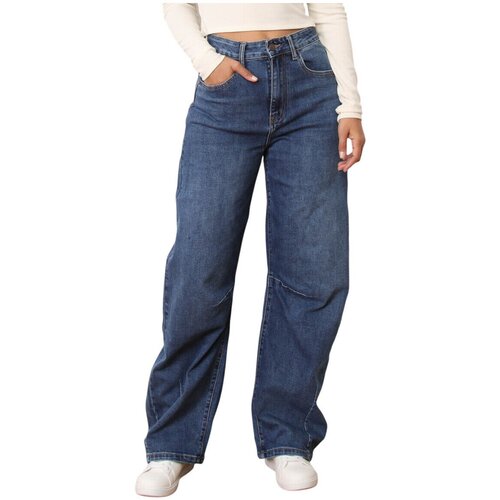 La Modeuse Jeans flare 76120_P180180 Modra Slike