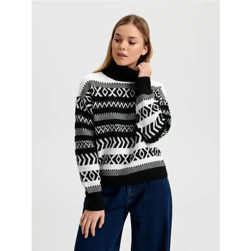 Sinsay ženski džemper s visokim ovratnikom 3740X-MLC