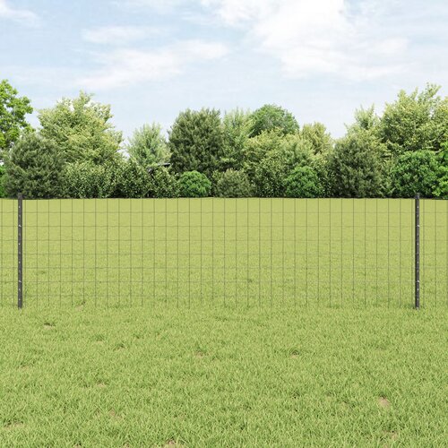 vidaXL Euro ograda Set od 3 Siva Metal s PVC premazom 50 x 0.6 m Cijene