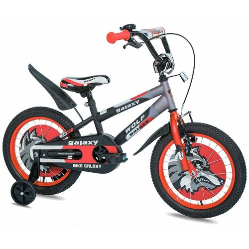 Galaxy bicikl dečiji wolf 16" crna/siva/crvena Cene
