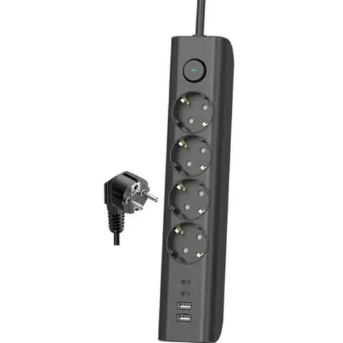Elco Kabl 13404 5 mesta/2m/2xUSB/2xUSB-C/prekidač/prenaponska za&amp;scaron;tita Slike