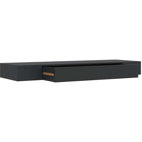  Plutajuća zidna polica s ladicom crna 80 x 25 x 8 cm Slike