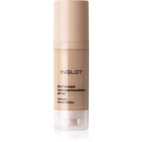 Inglot Skin Focused Care Face Foundation SPF 50 puder s visokim prekrivanjem SPF 50 nijansa 306 Medium Beige 30 ml Slike