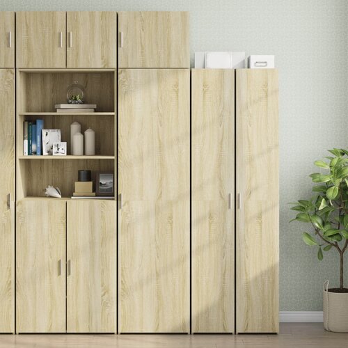 VidaXL Ozka omara za shranjevanje sonoma hrast 50x42,5x225 cm inž. les Slike
