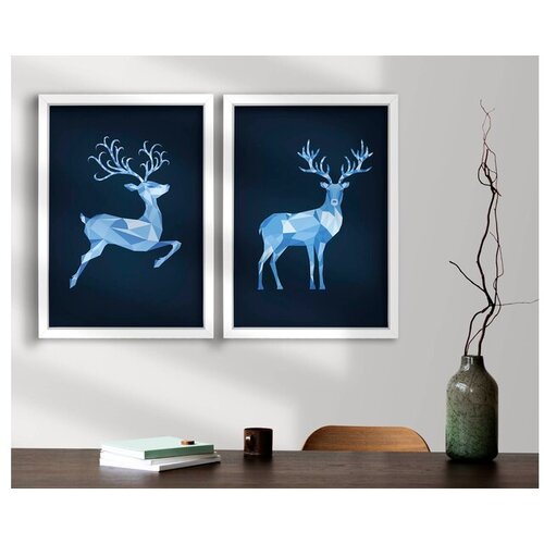 WALLXPERT dekorativna slika od medijapana 2 komada 2P3853NISCT-006 Slike