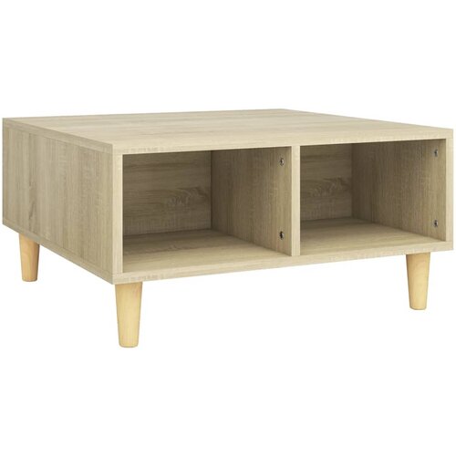 Maison Chic Klubska mizica - kavna mizica - Nizka mizica sonoma hrast 60x60x30 cm iverna plo&amp;scaron;ča, (21752776) Slike