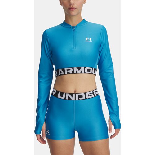 Under Armour Women's T-shirt HeatGear Rib 1/4 Zip LS - Women's Slike