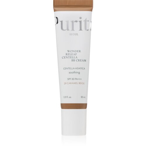 PURITO Wonder Releaf Centella BB Cream posvetlitvena BB krema s pomirjajočim učinkom odtenek 29 Caramel Beige 30 ml Slike
