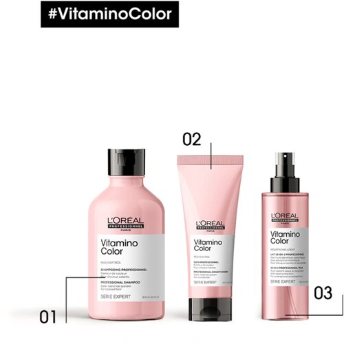 L&amp;acute;Or&amp;eacute;al Paris s&amp;eacute;rie Expert Vitamino Color 10-in-1 Professional Milk za&amp;scaron;titni losion u spreju za obojenu i osjetljivu kosu 190 ml za žene Slike