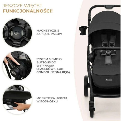 Kinderkraft kolica yoxi moonlight grey Slike