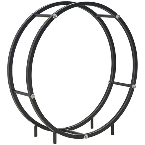 vidaXL stalak za drva za ogrjev crni 70 x 20 x 70 cm čelični Cijene