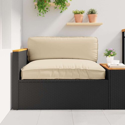 vidaXL Zunanja Blazina Bež Bombaž 120 x 12 x 80 cm Odstranljive Prevleke Cene